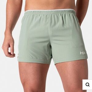 Helsinki Athletica Sport Training 4.5" Shorts - Sage and White
